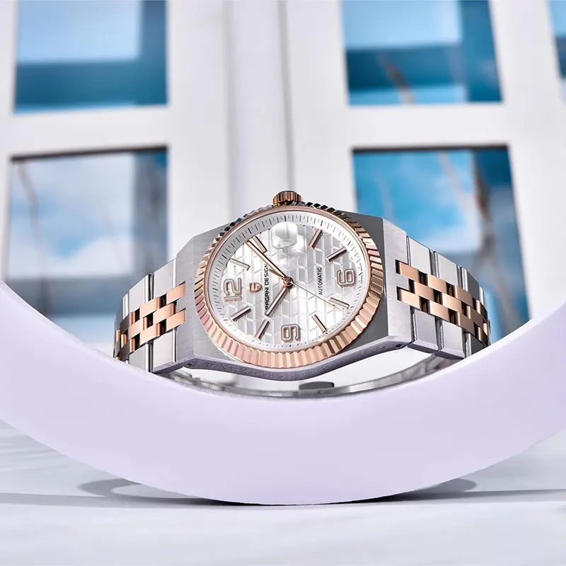 Pagani Design Land Dweller Duel tone Silver Dial Men's Watch- PD-YS027